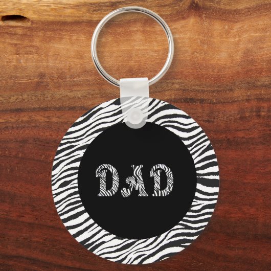 DAD SLEUTELHANGER - ZEBRA LIJST (Voorkant)