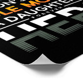 Dad Son Role Model Daughter Hero Quote  Poster (Hoek)