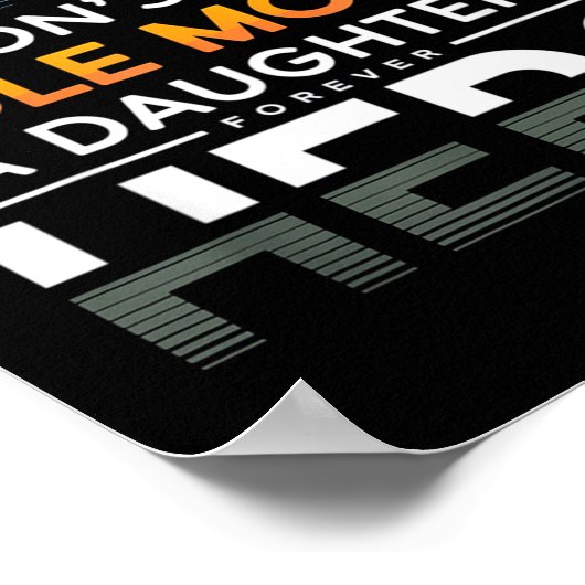 Dad Son Role Model Daughter Hero Quote Poster (Hoek)