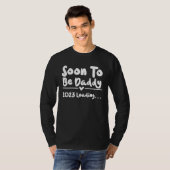 Dad Soon To Be Daddy 2023 Loading   Baby Sayings T-shirt (Voorkant volledig)