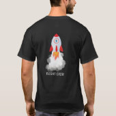 Dad Space Verjaardag Flight Crew T-shirt (Achterkant)