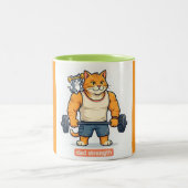 Dad Strength - Grappige Gym Kat Vader Mok |Vaderda (Center)