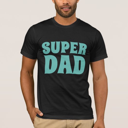 DAD SUPER DAD VADERDAG T-SHIRTS (Voorkant)
