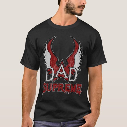 Dad Supreme (red) T-shirt (Voorkant)