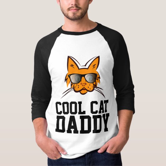 DAD T-Shirts, COOL CAT DAD T-shirt (Voorkant)