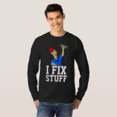 DAD T-Shirts 'I FIX STUFF' Handyman T - shirts (Voorkant volledig)