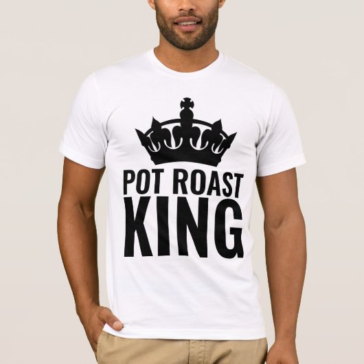 DAD T-SHIRTS POT ROAST KING MANNEN T-SHIRT (Voorkant)