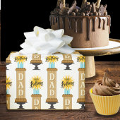 Dad Tall Chocolate verjaardagstaart Cadeaupapier