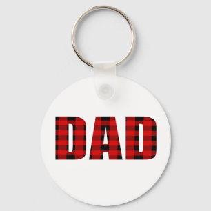 Dad Tartan Patroon-Kerstcadeau  Sleutelhanger
