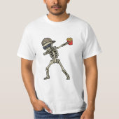 dad tax Dabbing Skeleton French Fries for dads T-shirt (Voorkant)