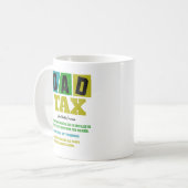 Dad Tax Definition Funny Vaderdag Fun Phrase Koffiemok (Voorkant links)
