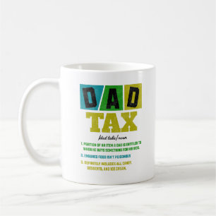 Dad Tax Definition Funny Vaderdag Fun Phrase Koffiemok