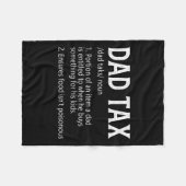 DAD Tax Definition Kleding T-shirt Fleece Deken (Voorkant (Horizontaal))