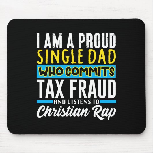 Dad Tax Fraud Meme Funny Cringe Oddly Specific Muismat (Voorkant)