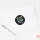 Dad Tax Fraud Meme Funny Cringe Oddly Specific Ronde Sticker (Envelop)