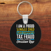 Dad Tax Fraud Meme Funny Cringe Oddly Specific Sleutelhanger (Voorkant)