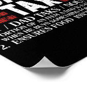 Dad Tax Funny Definition Father's Day For Dad Son Poster (Hoek)