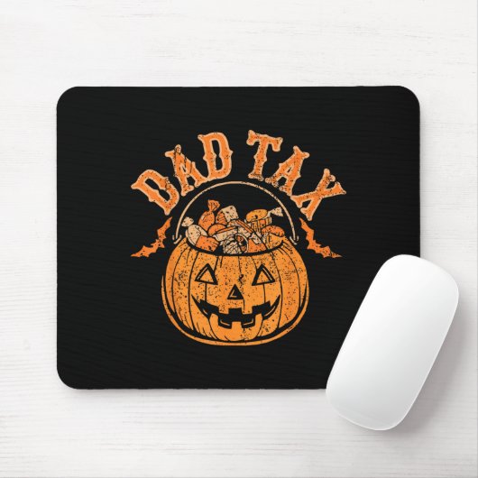 Dad Tax Halloween Trick Or Treat Candy Pumpkin Dad Muismat (Met muis)