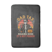 Dad Tax Skelet Halloween Snoep Vector Ontwerp_1 Badmat (Voorkant Verticaal)
