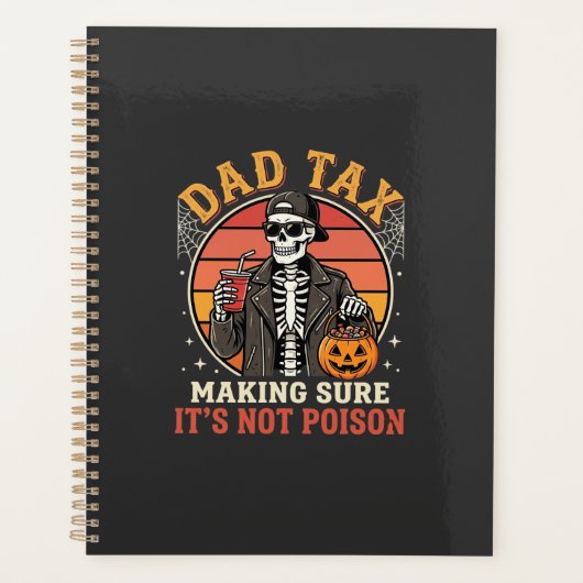 Dad Tax Skelet Halloween Snoep Vector Ontwerp_1 Planner (Voorkant)