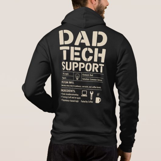 Dad Tech Support Shirt – Funny Dad Tech Humor (Achterkant)