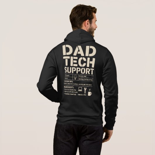 Dad Tech Support Shirt – Funny Dad Tech Humor (Achterkant volledig)