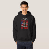 Dad The Firefighter The Myth The Legend USA Americ Hoodie (Voorkant volledig)