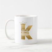 Dad The Kung Gold Creative Typography Koffie Mok (Links)