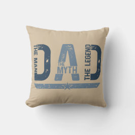 "DAD The Man Mith Legend" Vaderdag Gift Kussen
