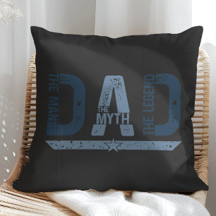 "DAD The Man Mith Legend" Vaderdag Gift Kussen