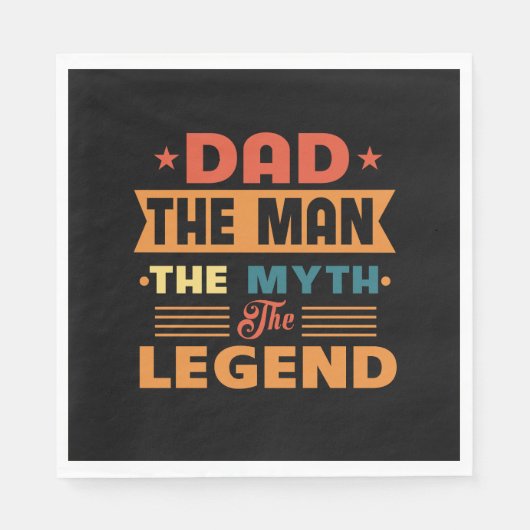 Dad The Man Servet (Voorkant)