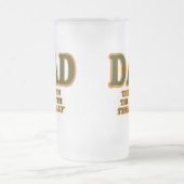 DAD the Man the Myth the Belly Funny Fathers Day Matglas Bierpul (Center)