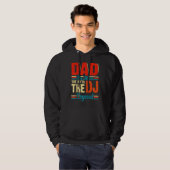 Dad The Man The Myth The DJ Legend Raglan Baseball Hoodie (Voorkant volledig)