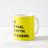 dad, the man, the myth, the legend koffiemok (Voorkant rechts)