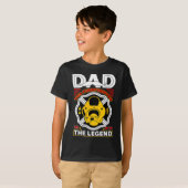 Dad The Myth Legend Fireman Gift Proud Firefighter T-shirt (Voorkant volledig)