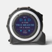 Dad The True Measure Of A Man Blue Star Rolmaat (Voorkant)