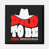 Dad To Be 2026 Dad Loading Funny New Dad  Magneet (Voorkant)
