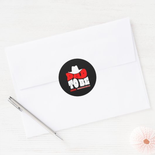 Dad To Be 2026 Dad Loading Funny New Dad  Ronde Sticker (Envelop)