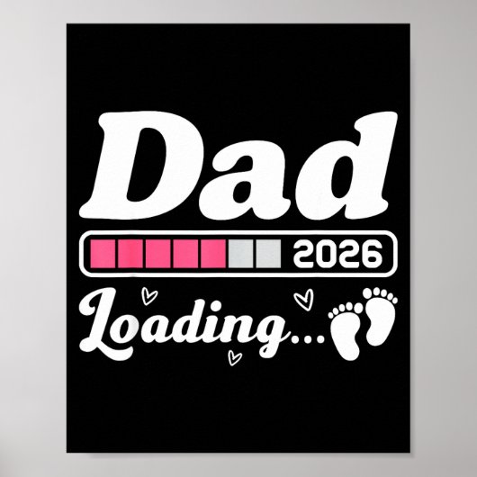 Dad To Be 2026 Loading Nk Pregnancy Reveal New Dad Poster (Voorkant)