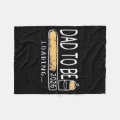 Dad To Be 2026 Loading Pregnancy Announcement New  Fleece Deken (Voorkant (Horizontaal))