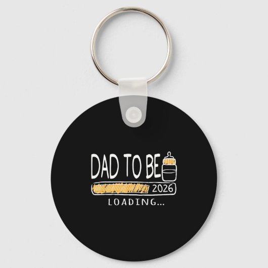 Dad To Be 2026 Loading Pregnancy Announcement New  Sleutelhanger (Voorkant)