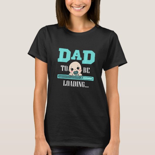 Dad To Be Loading Papa Childbirth Pregnant Premium T-shirt (Voorkant)