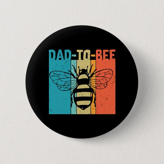 Dad to bee ronde button 5,7 cm (Voorkant)