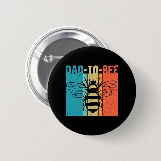 Dad to bee ronde button 5,7 cm (Voorkant /achterkant)
