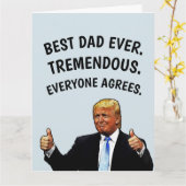 DAD TRUMP BIRTHDAY KAART (Gele Bloem)