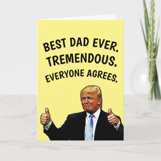DAD TRUMP BIRTHDAY-KAART KAART (Voorkant)