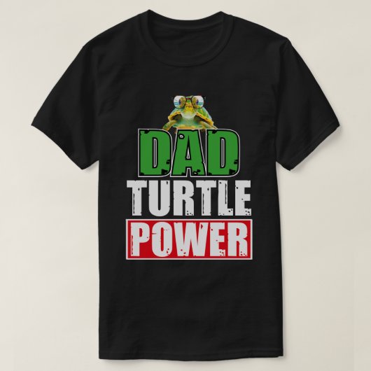 dad turtle power Ninja Turtles Father's Day animal T-shirt (Design voorkant)