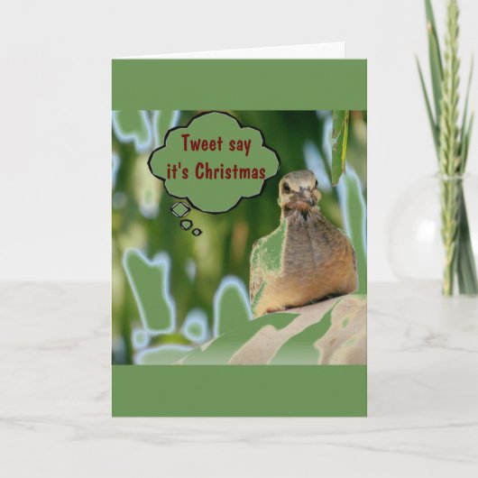 ***DAD*** "TWEEET ZEGGEN DAT HET **UW TWEEDE DAG I FEESTDAGEN KAART (Voorkant)