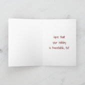 ***DAD*** "TWEEET ZEGGEN DAT HET **UW TWEEDE DAG I FEESTDAGEN KAART (Binnen)