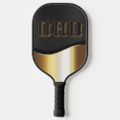 DAD  Typografie Monogram Vaderdag Cadeaus Pickleball Paddle (Achterkant)